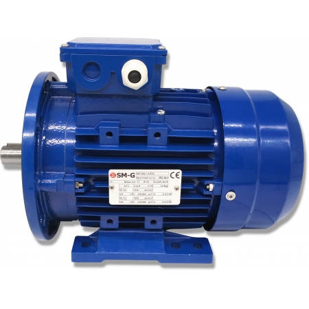 SILNIK ELEKTRYCZNY Z KOŁNIERZEM 1,5kW 400V 1410obr WAŁEK 24mm 3-FAZOWY